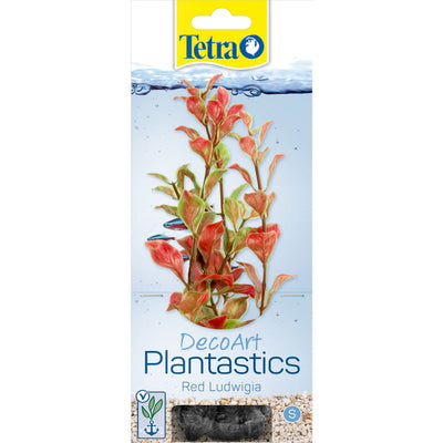Pianta decorativa Red Ludwigia artificiale Tetra DecoArt per acquario con foglie rosse e verdi