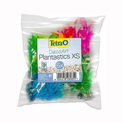 Piante artificiali Tetra DecoArt Plantastics XS altezza 6 cm, busta da 6 pezzi per acquario