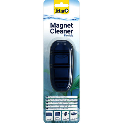 Puliscivetri magnetico flessibile Tetra per acquari con vetro curvo fino a 8 mm
