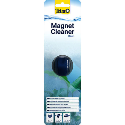Pulitore magnetico Tetra per bocce pesci sferiche con componente galleggiante antiscivolo