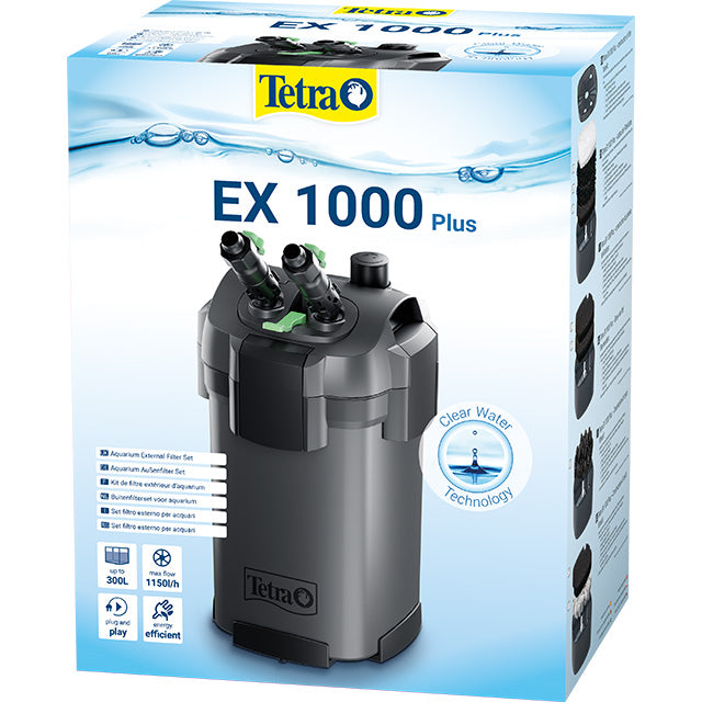 Filtro esterno Tetratec EX 1000 Plus per acquari 150-300 litri con sistema multi-cestelli
