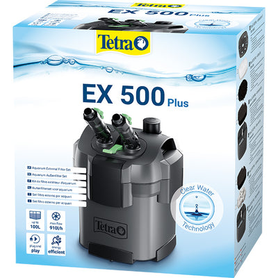 Filtro esterno Tetratec EX 500 Plus per acquari fino a 100 litri con ventosa di montaggio