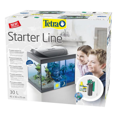 Acquario Starter Line LED Day/Lunar Tetra completo con illuminazione giorno/notte e filtro EasyCrystal