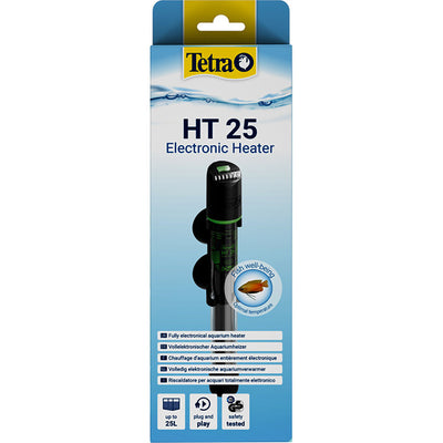 Termoriscaldatore elettronico Tetratec HT 25W per acquari fino a 450L con microprocessore