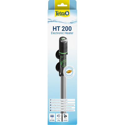 Termoriscaldatore Tetratec HT 200 watt electronic con tubo in vetro borosilicato per acquari fino a 450L