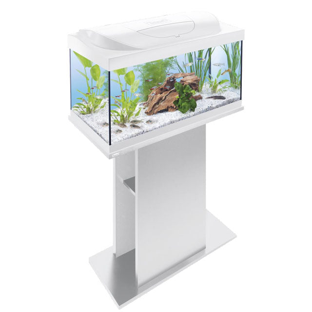 Tavolo bianco per acquario Tetra Starter Line 54/80L, 61x73x31 cm, con accesso laterale