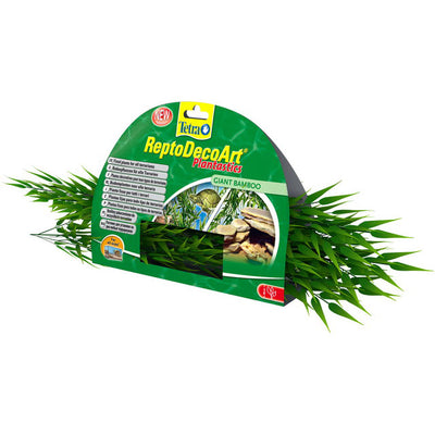 Pianta decorativa giant bamboo Tetra ReptoDecoArt in plastica atossica, altezza 90 cm, per terrari e acquaterrari