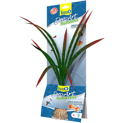 Pianta artificiale Dragonflame per acquari, altezza 35 cm, colori vivaci e design realistico