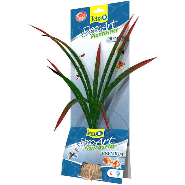Pianta artificiale Dragonflame per acquari, altezza 35 cm, colori vivaci e design realistico