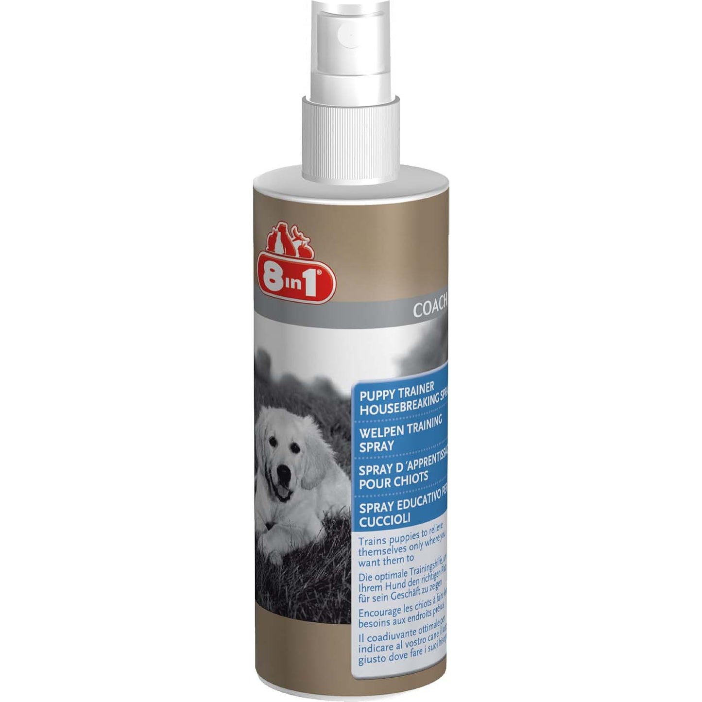 8in1 Spray Istruttivo per Cuccioli, flacone spray da 230 ml per educazione ai bisogni