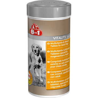 Pastiglie multivitaminiche 8in1 per cani adulti, barattolo da 70 compresse
