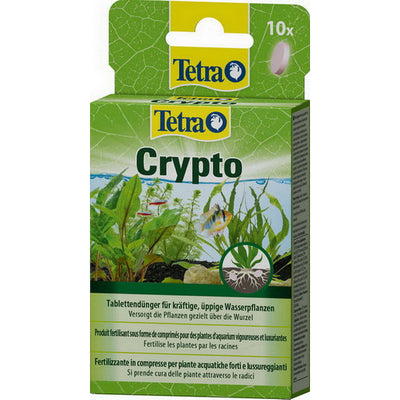 Fertilizzante Tetra Crypto in 10 compresse per piante d'acquario, nutrimento radicale con ferro e oligoelementi
