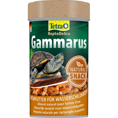 Mangime naturale Gammarus essiccati per tartarughe acquatiche, composizione 100% gammarus interi