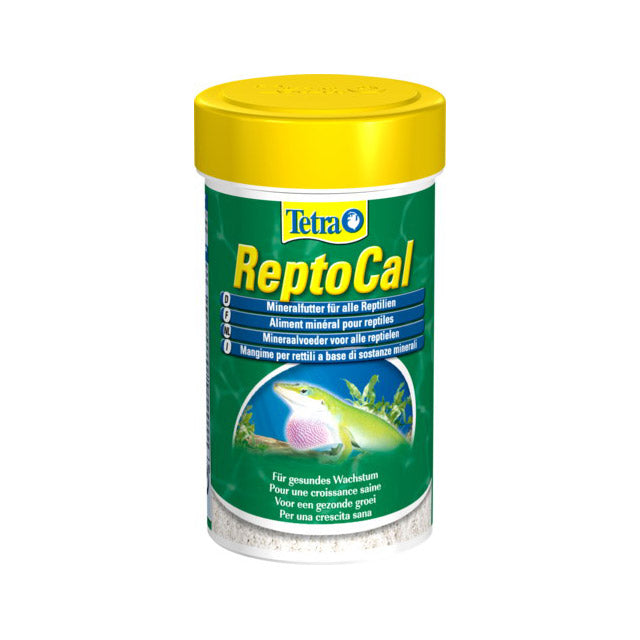 Integratore in polvere Tetra ReptoCal per rettili con calcio e vitamina D3, flacone 100 ml