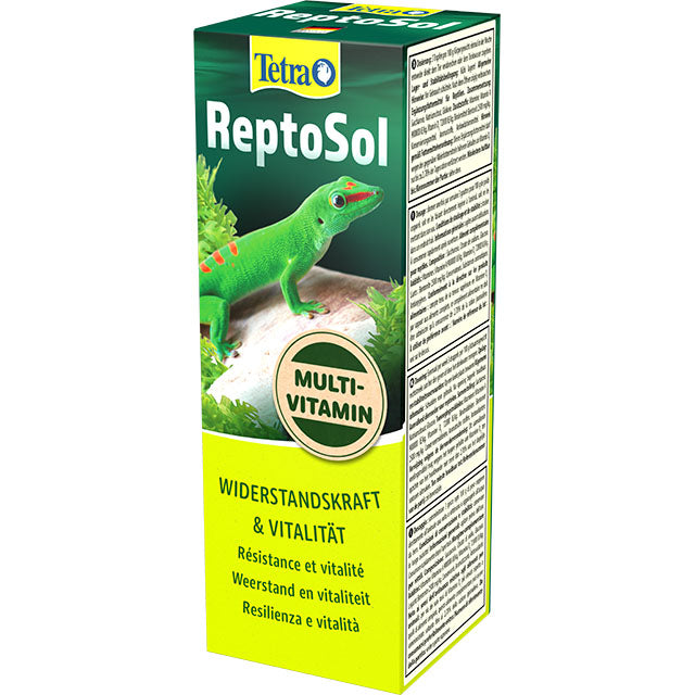 Integratore vitaminico liquido Tetra ReptoSol per rettili, flacone 50 ml con conta-gocce