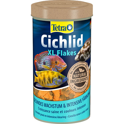 Mangime in fiocchi grandi Tetra Cichlid XL per ciclidi adulti, 500 ml