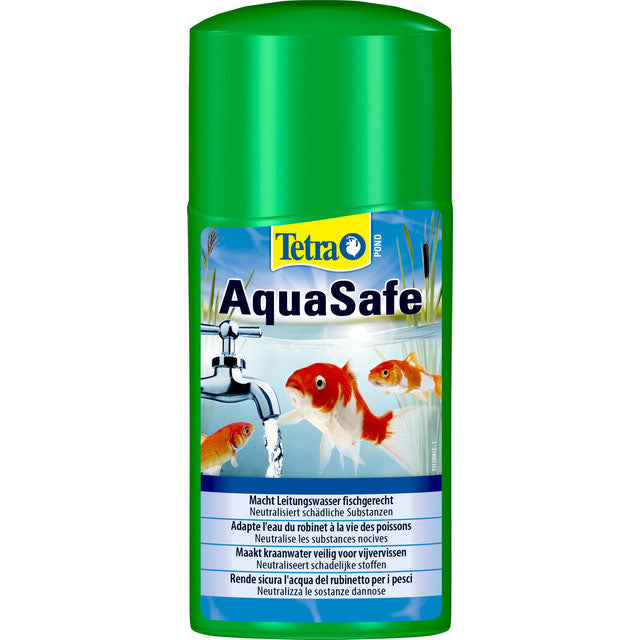 Tetrapond Aquasafe trattamento acqua laghetto 250 ml neutralizza cloro e metalli pesanti
