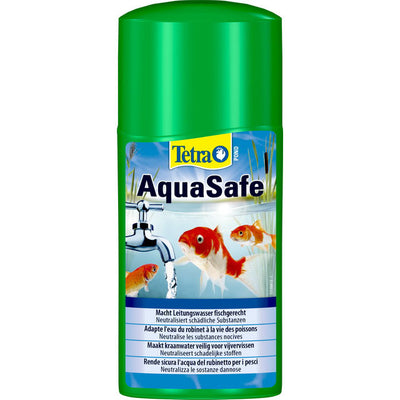 Tetrapond Aquasafe trattamento acqua laghetto 250 ml neutralizza cloro e metalli pesanti