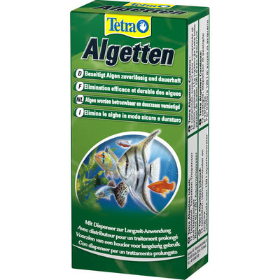 Tetra Algetten compresse anti-alghe per acquario con dispenser, confezione da 12 compresse