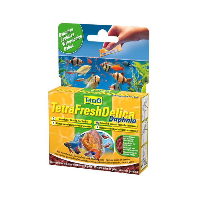 Mangime in gelatina Tetra Freshdelica Daphnia per pesci d'acquario, 48 g