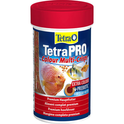 Mangime in crisp TetraPro Colour per pesci ornamentali tropicali, formula premium con concentrato di colori naturali