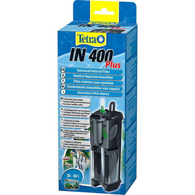 Filtro interno Tetra IN Plus per acquario, 5 × 6 × 19 cm, con ugello rotabile e sistema Venturi