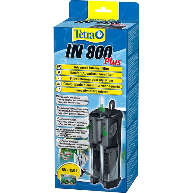 Filtro interno Tetratec IN 800 Plus per acquario, 6 × 9,5 × 24 cm, con ugello rotabile e sistema Venturi