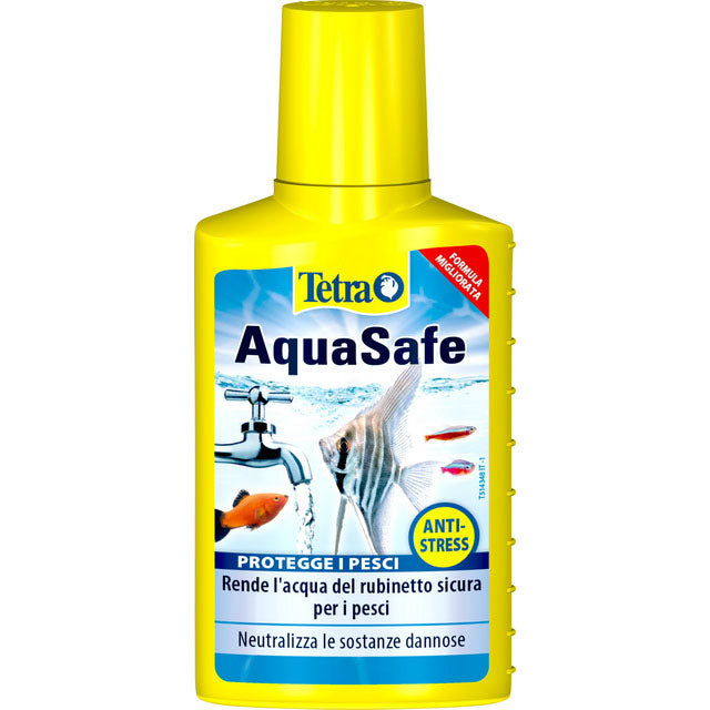 Biocondizionatore Tetra AquaSafe per acqua dolce, formula BioExtract con biopolimeri naturali