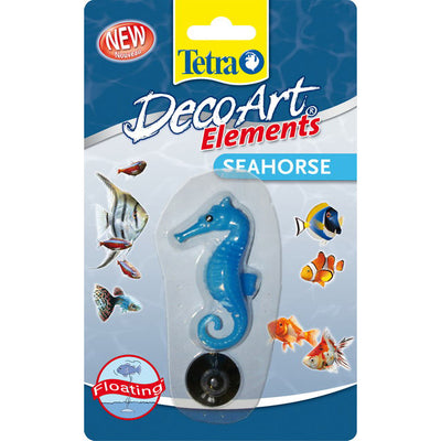 Decorazione acquario cavalluccio marino con ventosa Tetra DecoArt Elements, fissaggio su vetro
