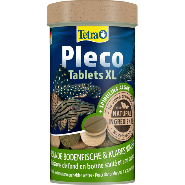 Tetra Pleco Tablets XL compresse affondanti per pesci erbivori, 133 compresse 250 ml