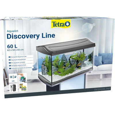 Acquario AquaArt LED 60 litri con illuminazione giorno/notte, filtro EasyCrystal e termoriscaldatore incluso