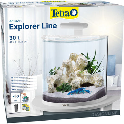 Acquario Tetra AquaArt Explorer Line con illuminazione LED day/night, filtro EasyCrystal e riscaldatore Tetra HT inclusi