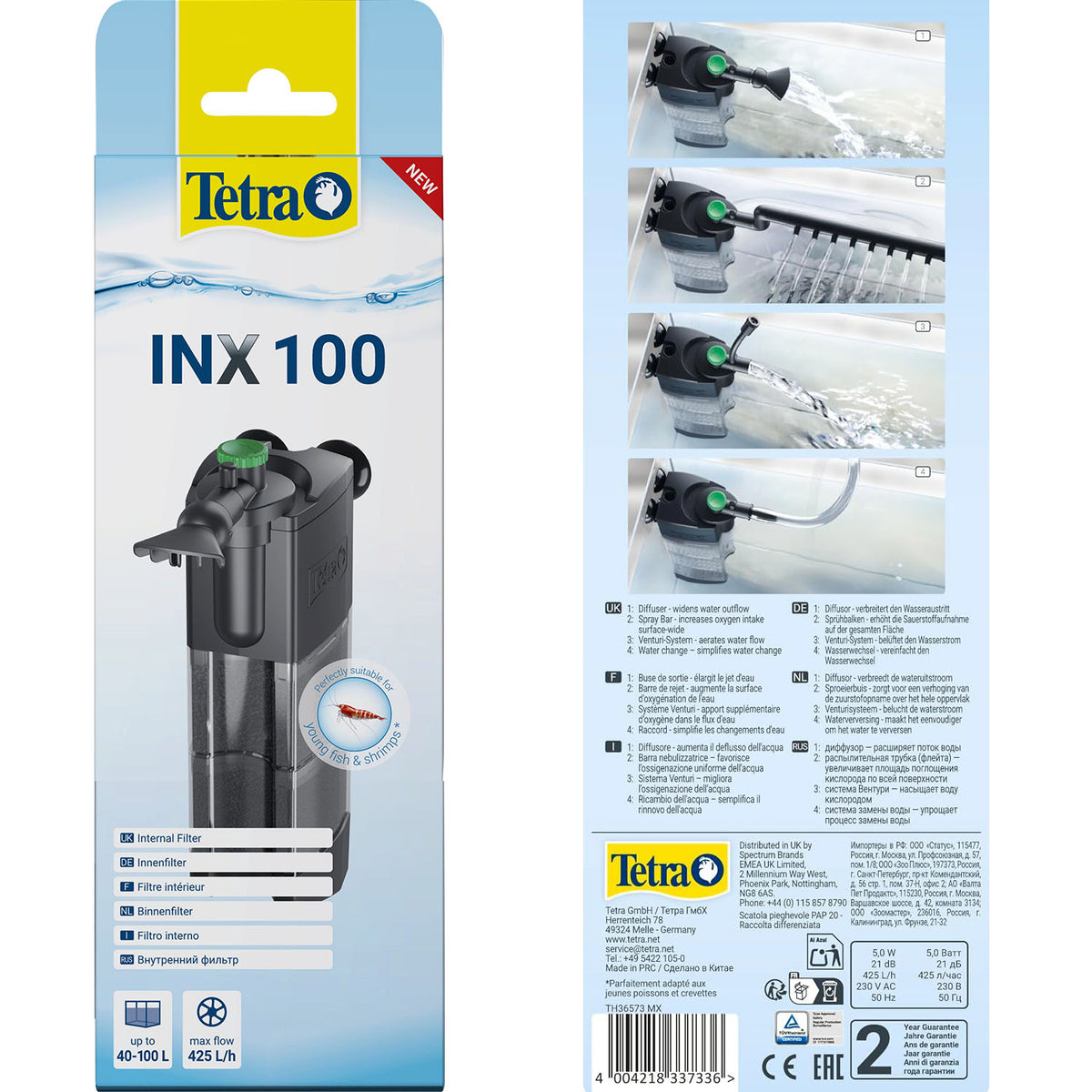 Tetra INX 100 Filter filtro interno per acquario