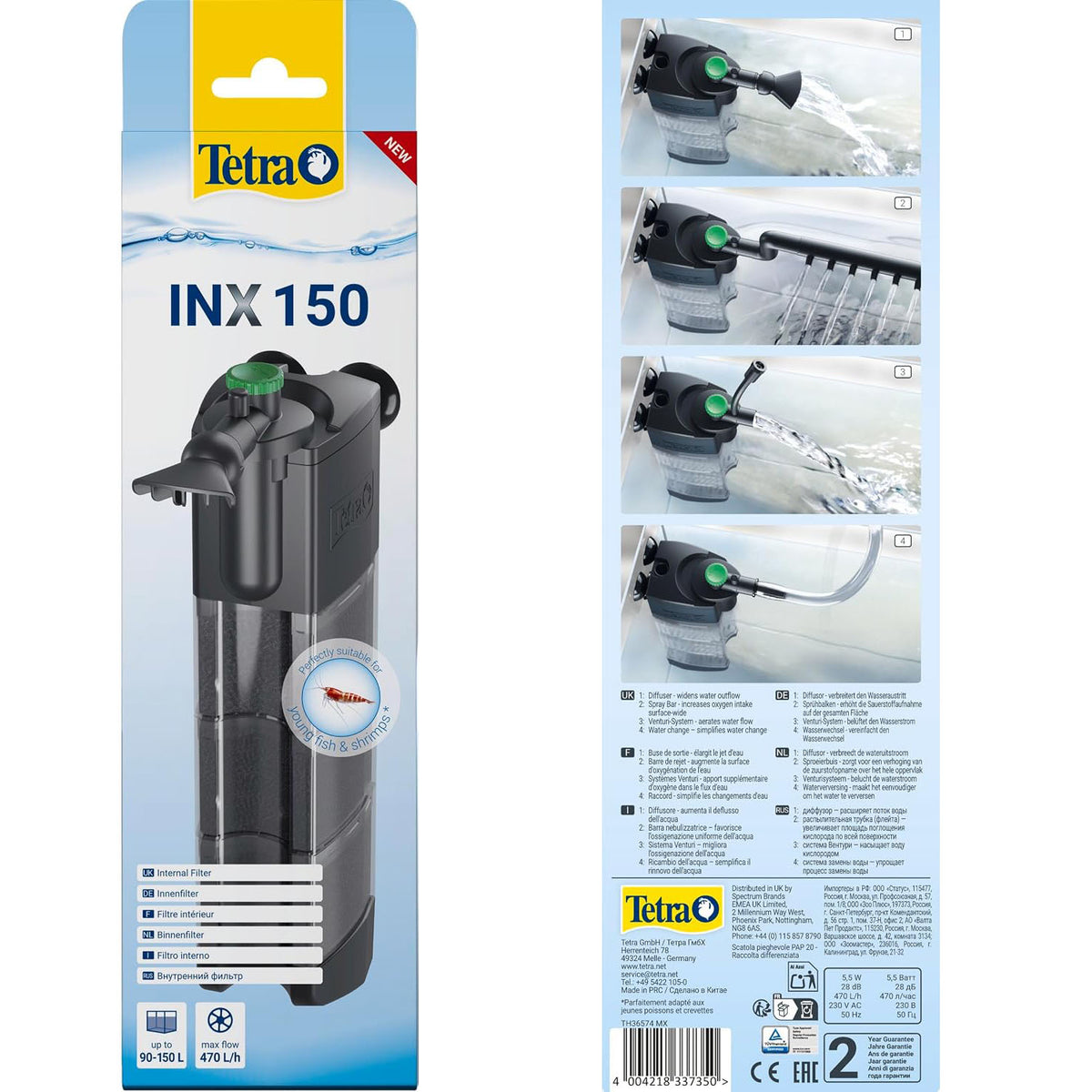Tetra INX 150 Filter filtro interno per acquario