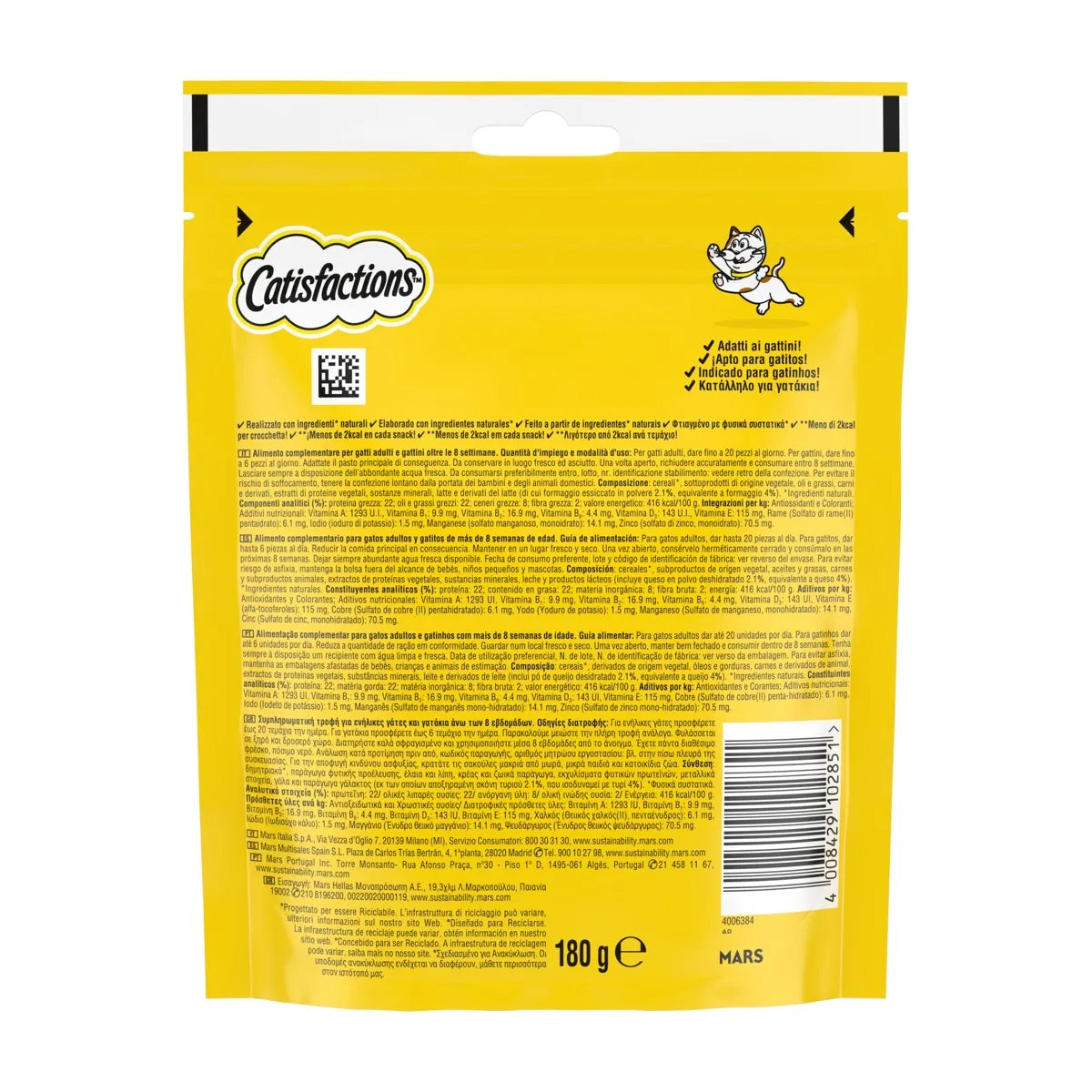 CATISFACTIONS Formaggio 180 gr