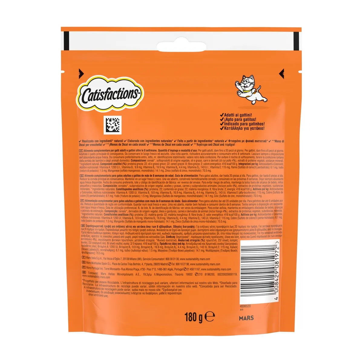 CATISFACTIONS Pollo  180 gr