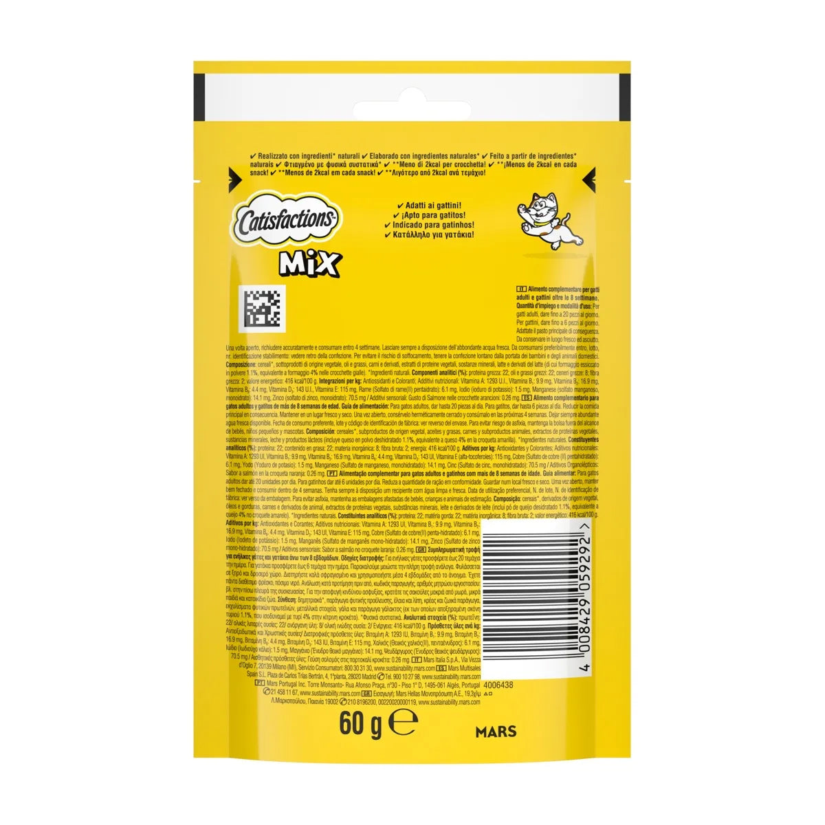 CATISFACTIONS Salmone & Formaggio 60 gr