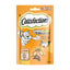Snack gatto CATISFACTIONS ShakeUps Delizie Cortile 55g con doppia consistenza croccante-cremosa e aroma erba gatta