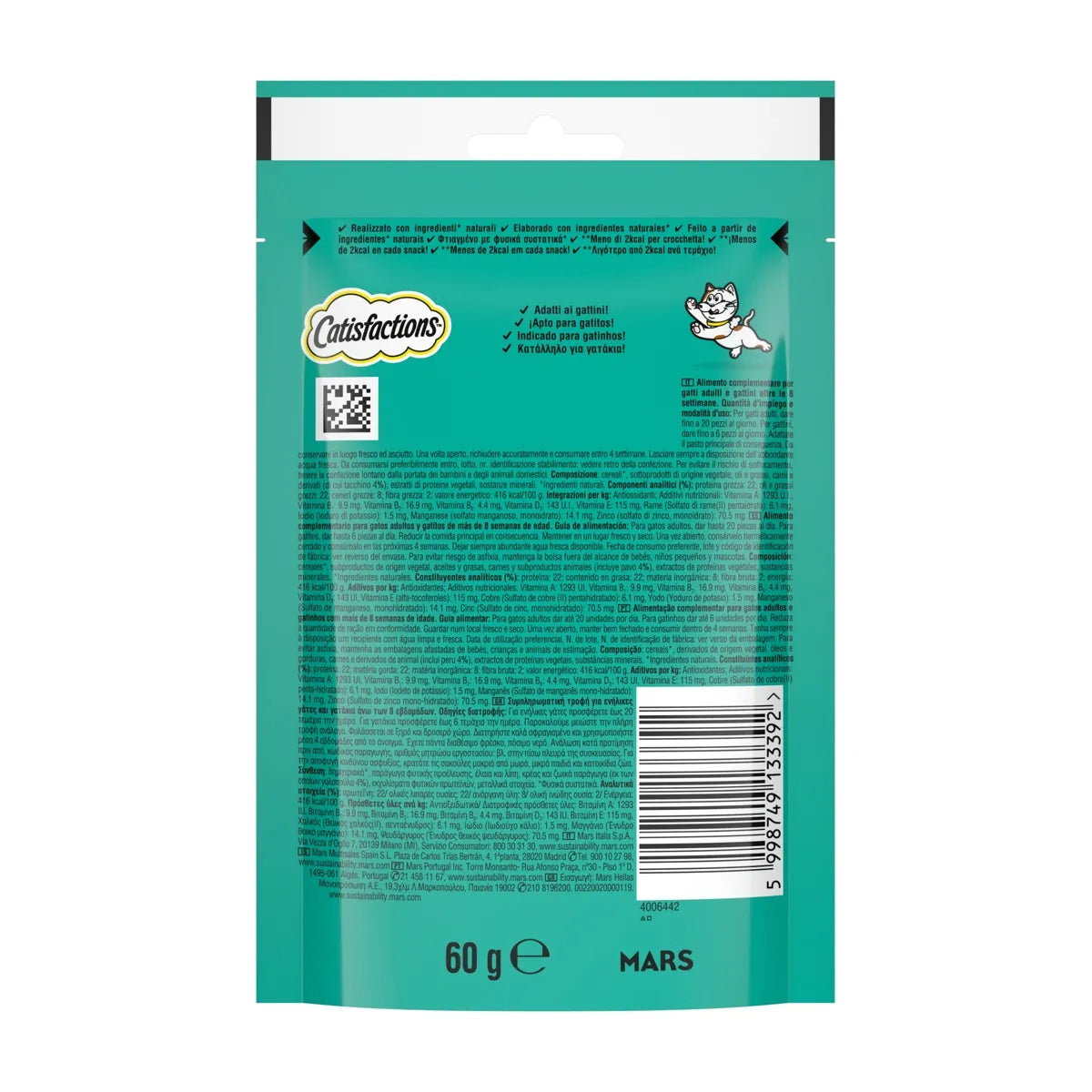 CATISFACTIONS Tacchino  60 gr