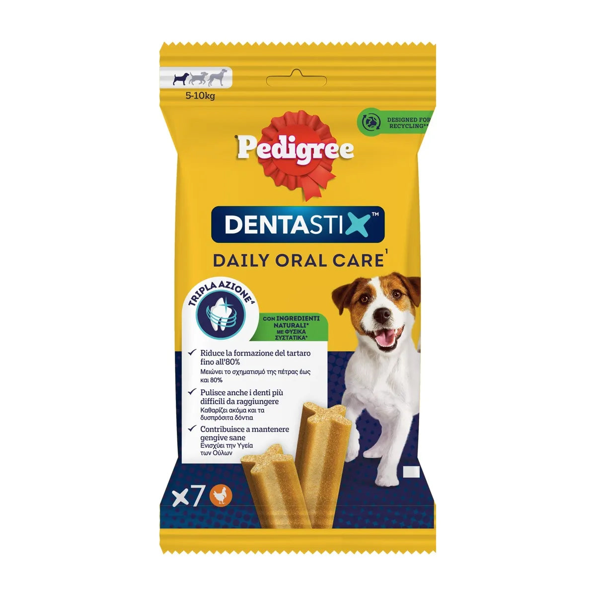 Dentastix Singolo Small per cani, 7 bastoncini da 110 g per l'igiene orale