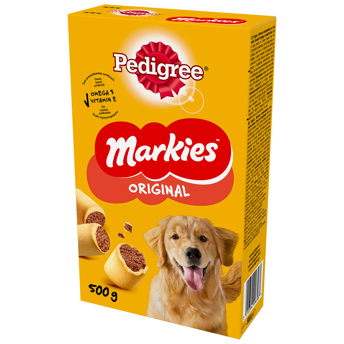 Biscotti Markies croccanti per cani snack da 500 g senza coloranti artificiali