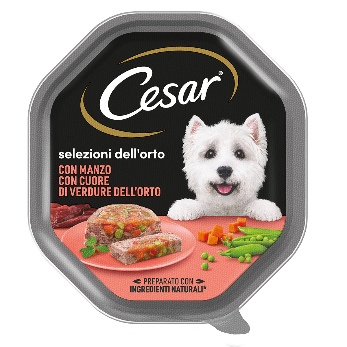 Cesar paté Cuore di Verdure con Manzo per cani, 150 g