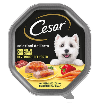 Paté per cani con pollo e cuore di verdure, vaschetta da 150 g