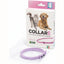 Collare Duo per cani e gatti rosa in gomma termoplastica con neem e lavanda, 72 cm